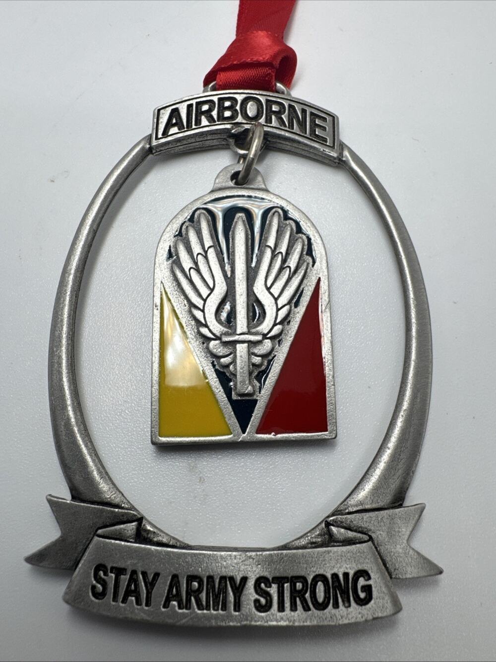US Army Airborne JRTC Fort Polk Stay Army Strong Ornament
